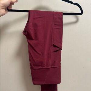 Prana Maroon Women’s Full Length Leggings